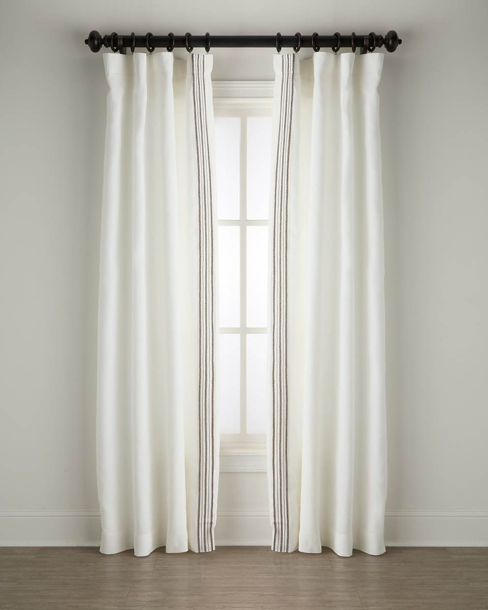 Trelli Light-Filtering Linen Drapery Panels, 52" x 96" - Set of 2